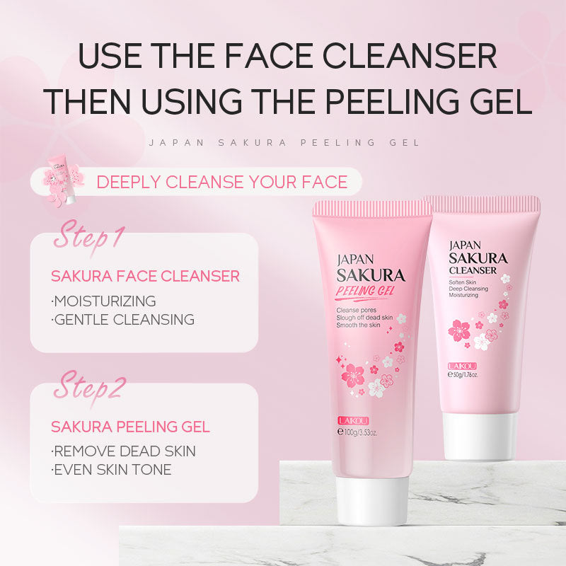 LAIKOU Cherry Blossom Exfoliating Cleanser 100g