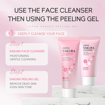 LAIKOU Cherry Blossom Exfoliating Cleanser 100g