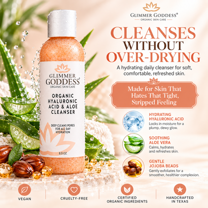 GLIMMER GODDESS Organic Hyaluronic Acid & Aloe Cleanser