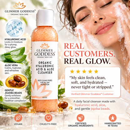 GLIMMER GODDESS Organic Hyaluronic Acid & Aloe Cleanser