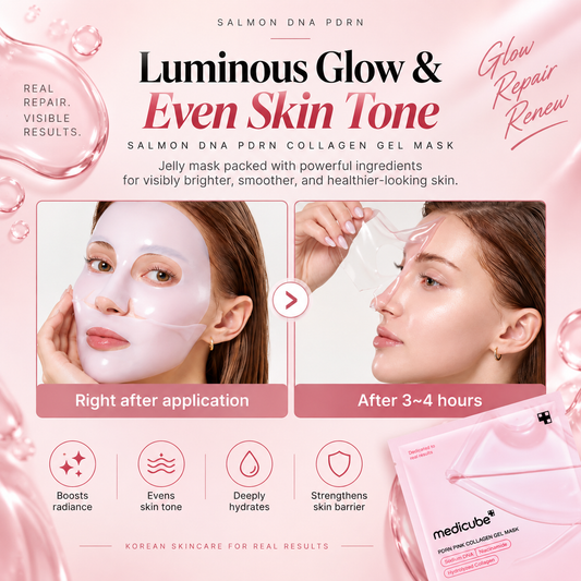 medicube Salmon DNA PDRN pink collagen jelly gel mask