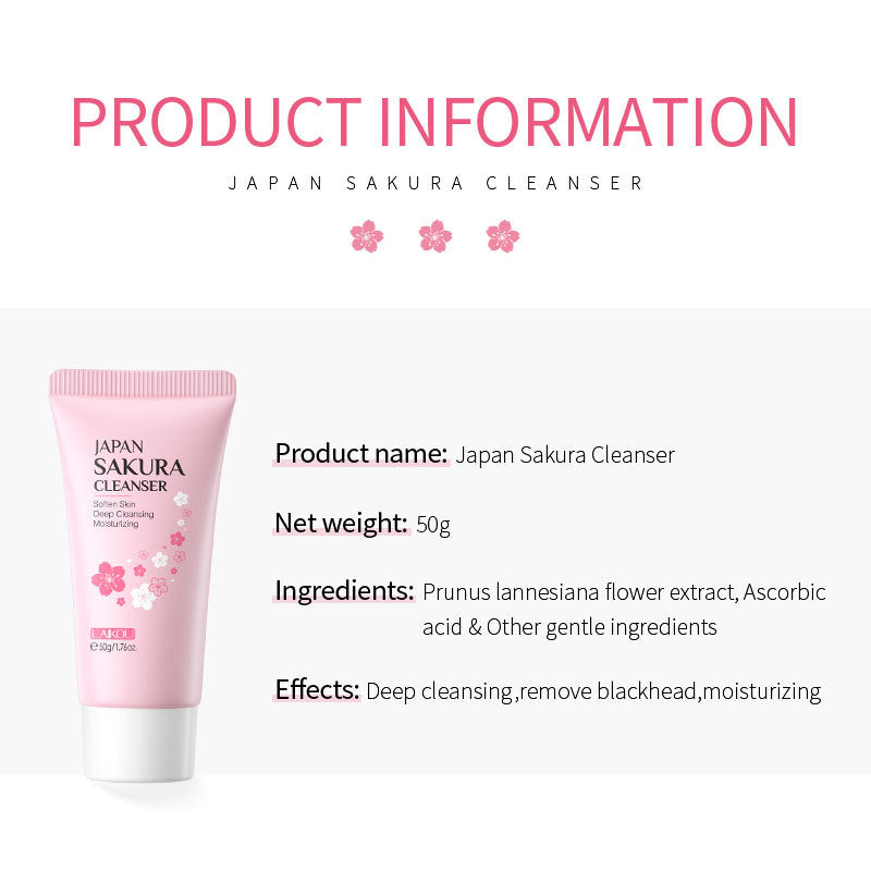 LAIKOU Japanese Cherry Blossom Cleansing Foam 50g
