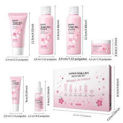 LAIKOU Cherry Blossom Skincare Set 6 Pieces