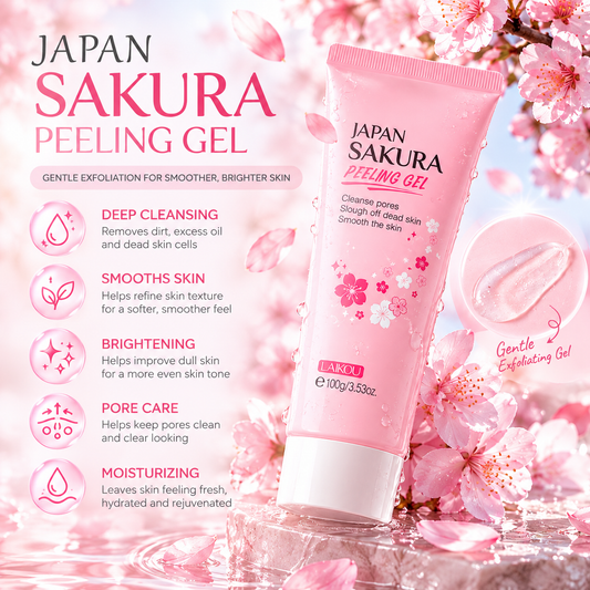 LAIKOU Cherry Blossom Exfoliating Cleanser 100g