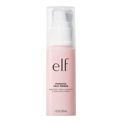 e.l.f Poreless Face Primer - Large Silky Skin-Perfecting Lightweight Long Lasting Absorbs Quickly Smooths Preps Creates Flawless Base Infused with Tea Tree and Vitamins A & E 1.01 Fl Oz