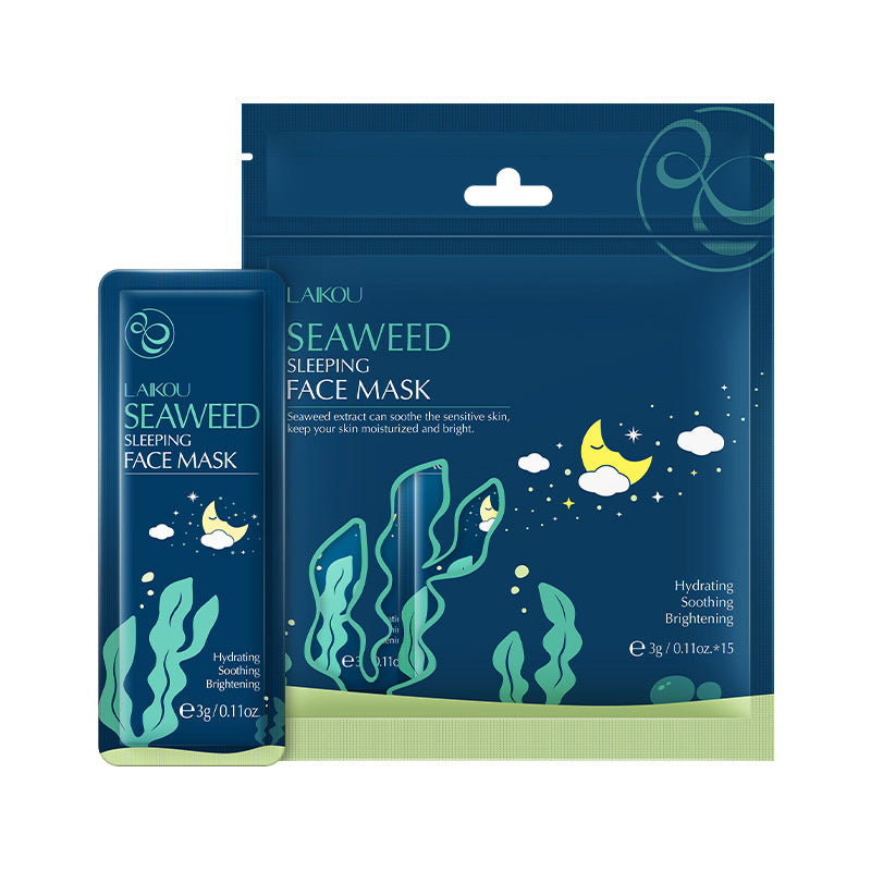 LAIKOU Seaweed Sleep Mask 15 Pack Overnight Moisture