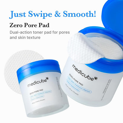 medicube Toner Pads Zero Pore Pad 2.0 for Exfoliation and Pore Care