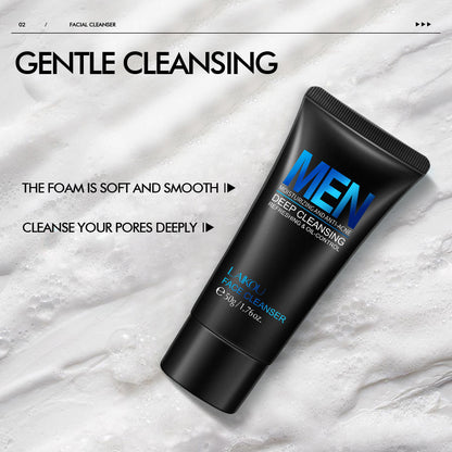 LAIKOU Men's Exfoliating Face Wash 50g Cleansing Cream