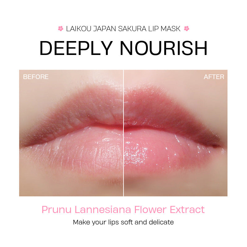 BY LAIKOU Cherry Blossom Lip Mask 8g Moisturizing Balm