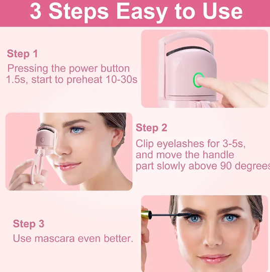 Portable Electric Heated Eyelash Curler 👁️👁️