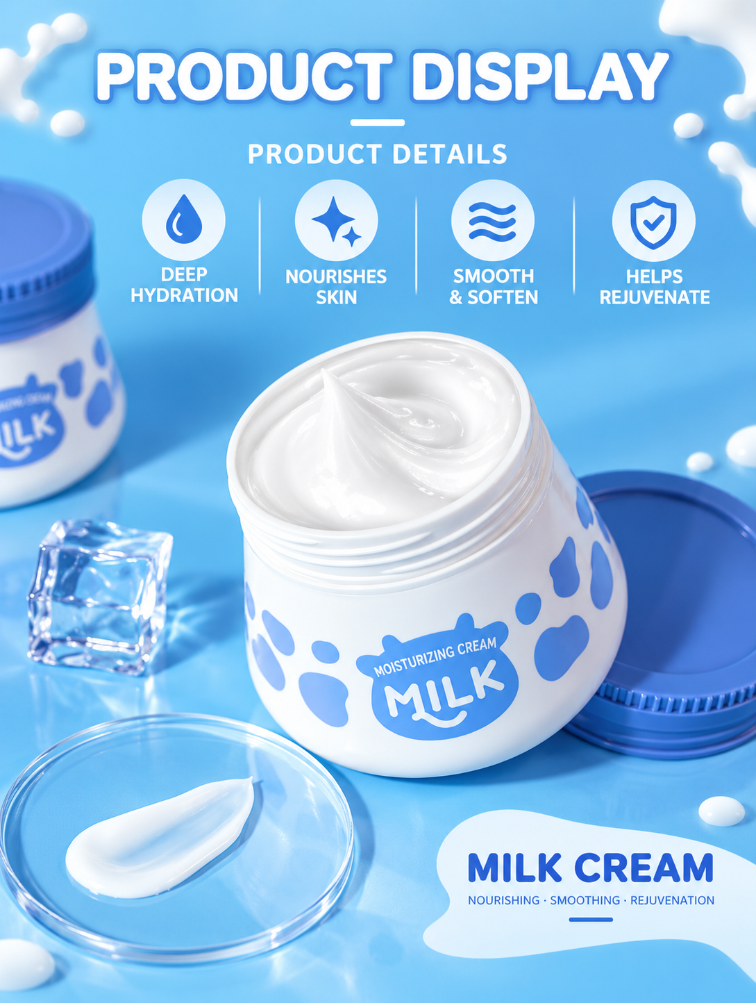 LAIKOU Milk Moisturizing Cream Hydrating