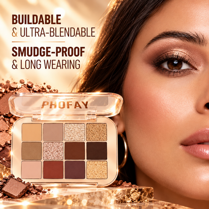 PHOFAY 12 Color Eyeshadow Palette