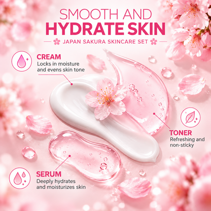 LAIKOU Cherry Blossom Skincare Set 6 Pieces