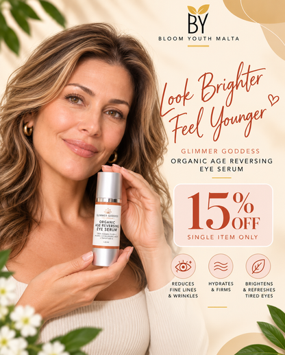 GLIMMER GODDESS Organic Age Reversing Eye Serum