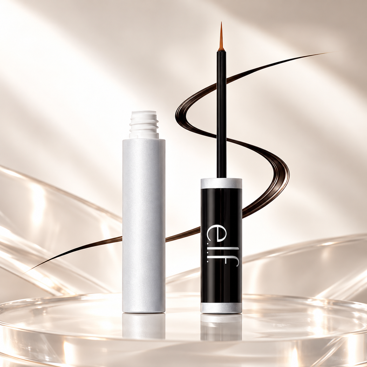 e.l.f. Enhancing Lash & Brow Serum, Promotes Longer-Looking Lashes & Brows, Nourishing & Conditioning Formula, Clear, 0.12 Fl Oz (3.5mL)