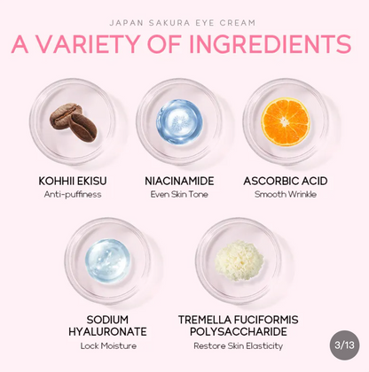 LAIKOU Cherry Blossom Eye Cream 30g Hydrating Skincare