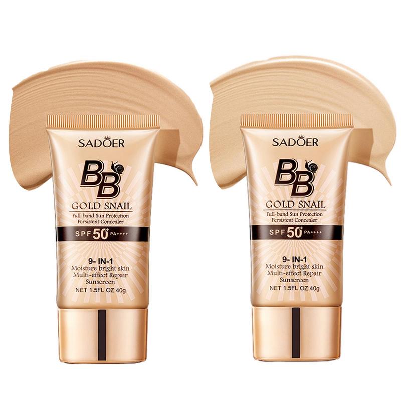 SADOER BB Cream SPF50+ Gold Snail Long Lasting Foundation