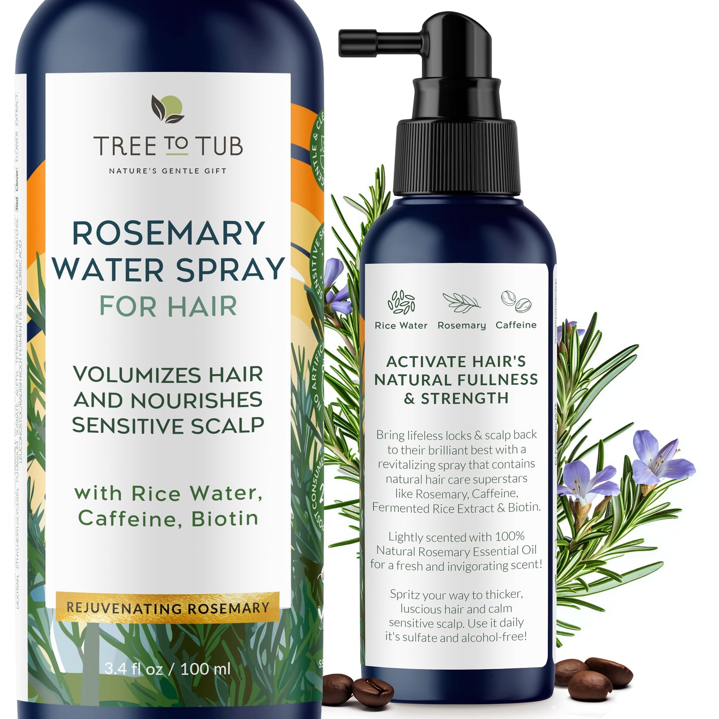 Rosemary & Rice Water Hair Growth Spray